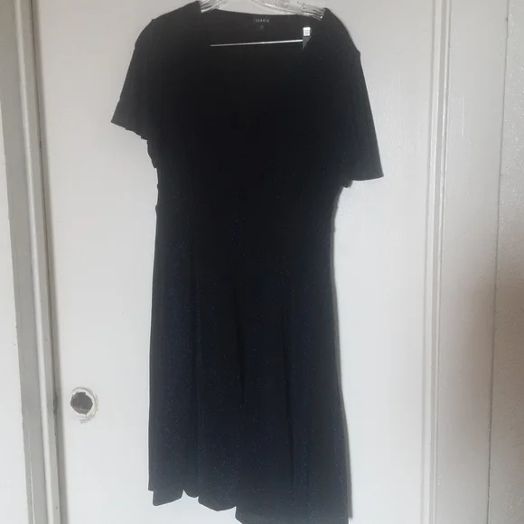 Torrid Blue Glitter Slinky Dress Sz 00/ Large - Picture 5 of 14